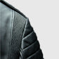 Charles Burnt Black Biker Leather Jacket for Men – Premium Outerwear - side angle view