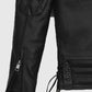 Freddie Mercury Black Leather Biker Jacket for Men - model wearing the jacket