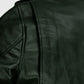 Chris Pine Black Leather Biker Jacket for Men – Custom Fit - inner lining view