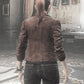 Resident Evil Infinite Darkness Claire Redfield Biker Leather Jacket - detail view