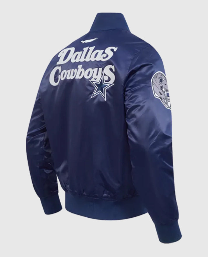 Dallas Cowboys Souvenir Satin Jacket - sleeve and cuff detail