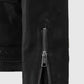 Dauntless Black Biker Leather Jacket for Men – Premium Outerwear - side angle view