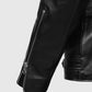 Elvis Presley Roustabout Black Biker Leather Jacket for Men - inner lining view