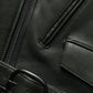 Men's Classic Black Leather Vest – Custom Fit | Genuine Leather - inner lining view
