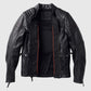 Women's Harley Davidson Heather Avenue Leather Riding Black Jacket - side angle view