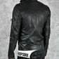 Bad Michael Jackson Black Leather Jacket for Men – Premium Outerwear - detail view