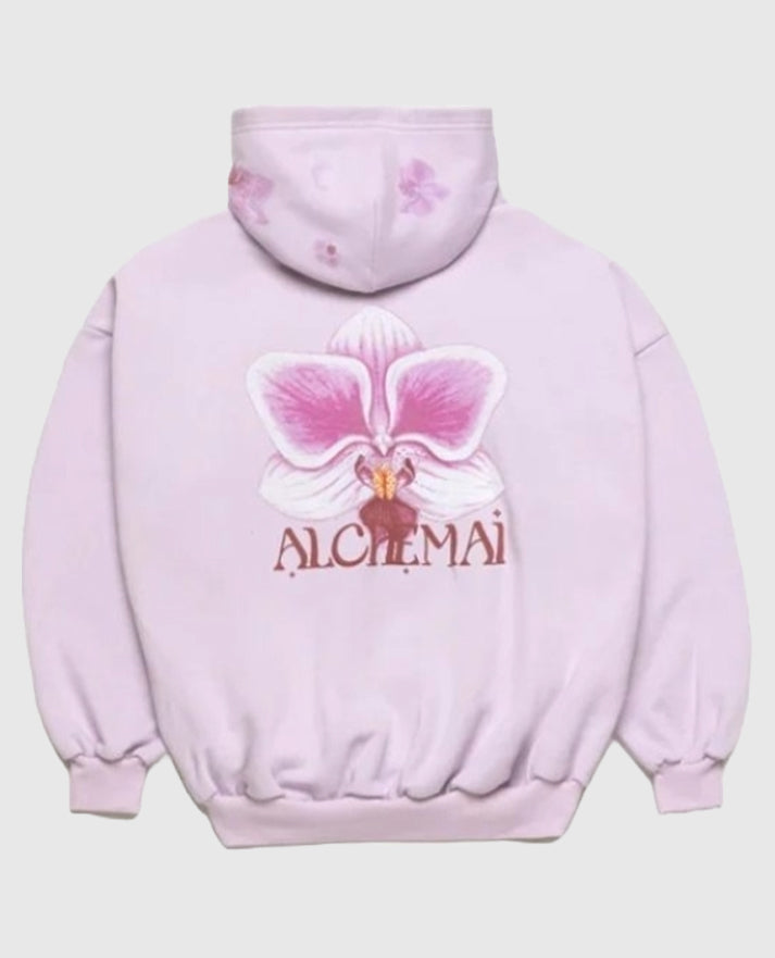 Alchemai Blooming Orchid Pullover Hoodie - view 2