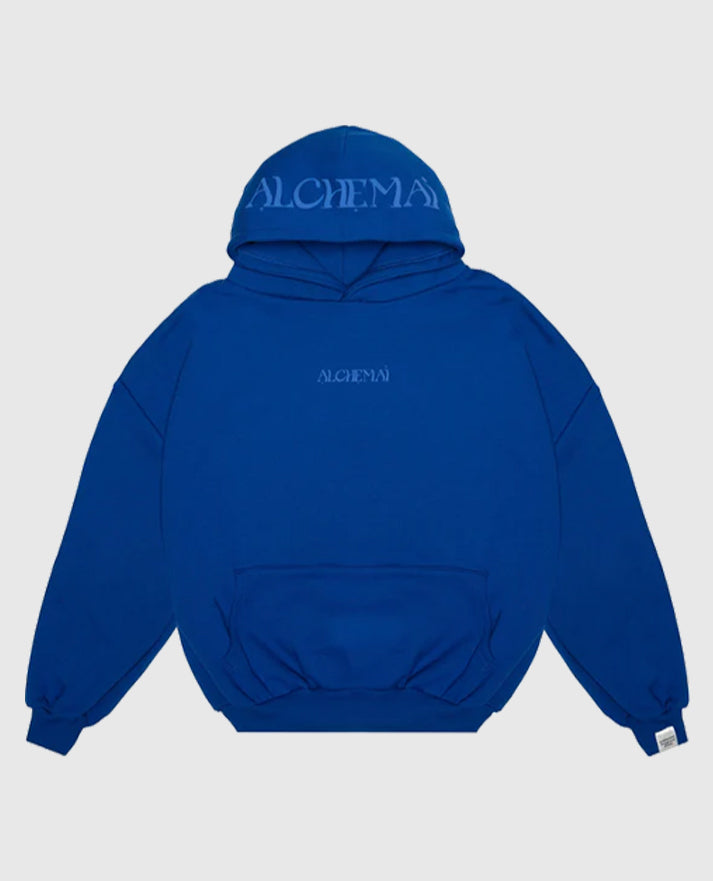 Alchemai Fear of Looking Stupid Blue Hoodie - view 2