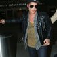 Bruno Mars Black Leather Biker Jacket for Men – Premium Outerwear - front view