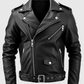 Men's Boulevard Black Biker Leather Jacket | Genuine Leather