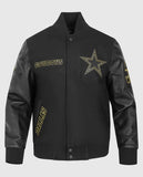 Dallas Cowboys Black & Gold Varsity Jacket - front view