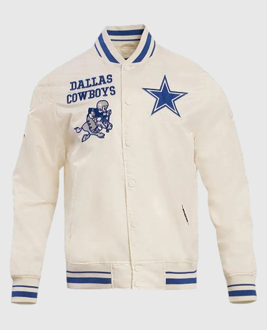 Dallas Cowboys Retro Classic Rib Jacket - front view