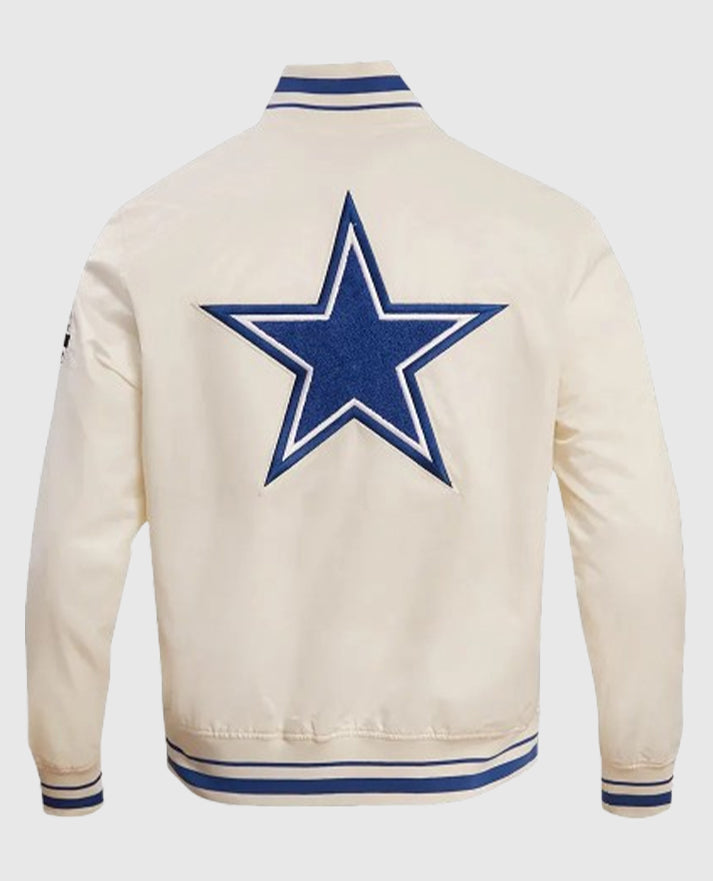 Dallas Cowboys Retro Classic Rib Jacket - back view