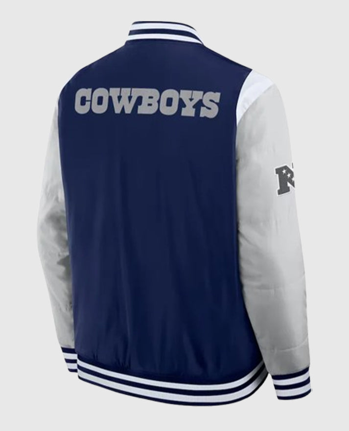 Elements Elite Dallas Cowboys Navy Jacket - back view