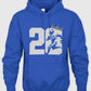 Eminem Barry Sanders Blue Hoodie - view 2