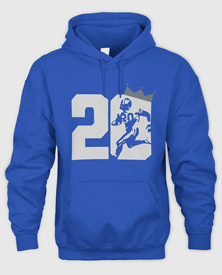 Eminem Barry Sanders Blue Hoodie - view 2