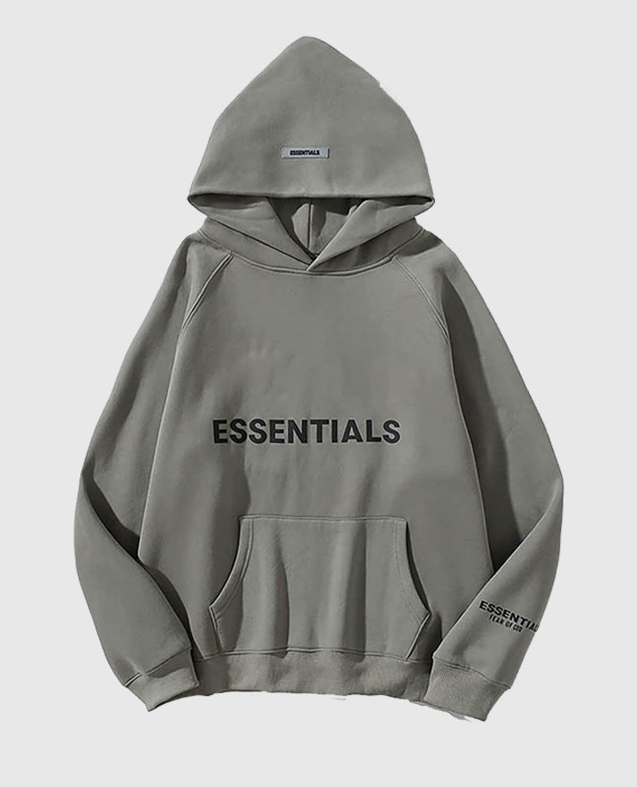 Essentials Gray Pullover Hoodie - view 1