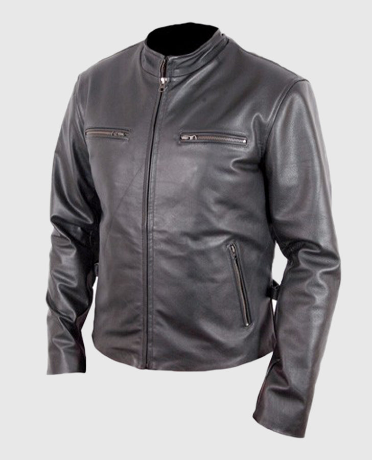 Fast and the Furious Black Leather Jacket for Men – Custom Fit - inner lining view
