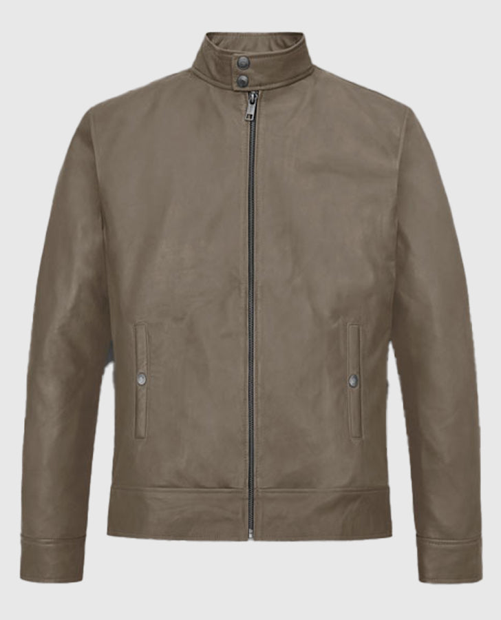 Fast and Furious 9 Vin Diesel Beige Leather Jacket for Men - back view