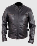 Fast and the Furious Black Leather Jacket for Men – Custom Fit - front view