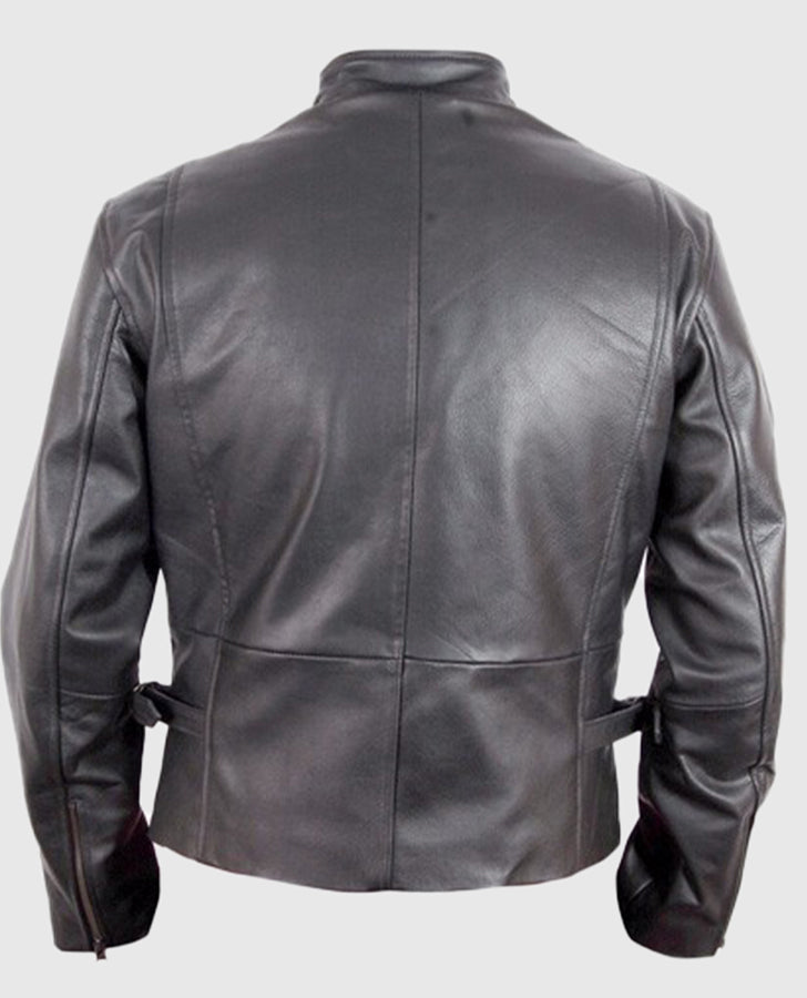 Fast and the Furious Black Leather Jacket for Men – Custom Fit - back view