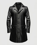 Men's Black Leather Coat – Custom Fit | Genuine Leather