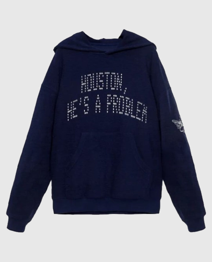 Houston, He's a Problem Racer Hoodie - view 2