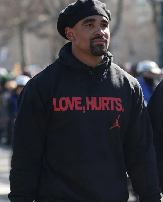 Jalen Hurts Love Hurts Black Hoodie - view 1