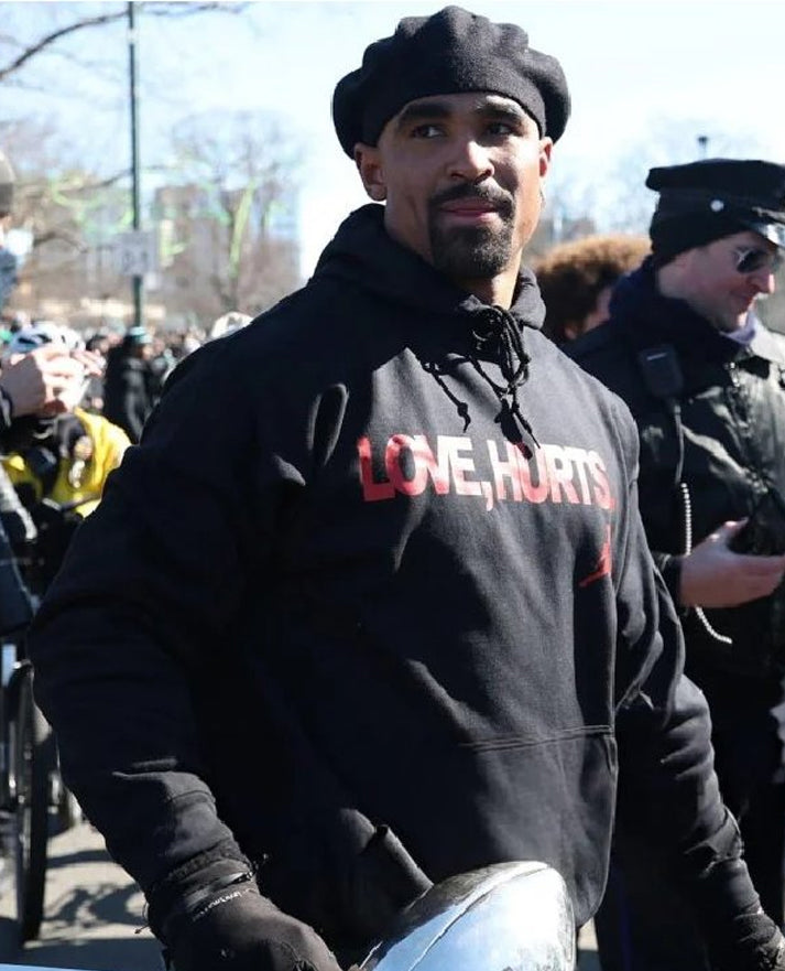 Jalen Hurts Love Hurts Black Hoodie - view 2