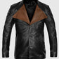 Jim Morrison Black Leather Jacket for Men – Custom Fit - back view