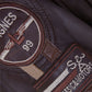 Men's Sizma Brown Cafe Racer Style Leather Jacket | Genuine Leather - collar and zip close-up