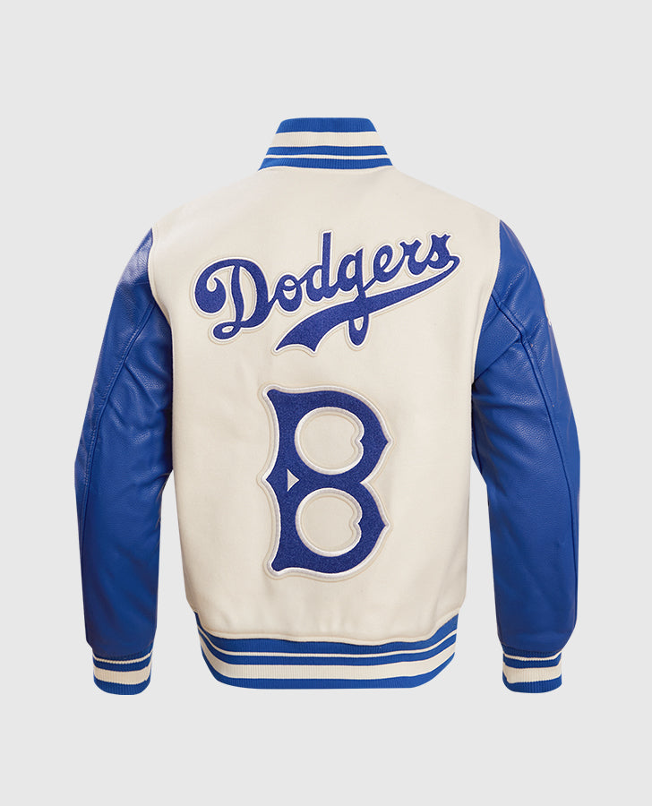 MLB Brooklyn Dodgers Retro Classic Men's Rib Blue & White Wool - back view
