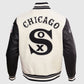 MLB Chicago White Sox Men's Rib Wool Varsity Jacket - back view