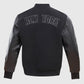 MLB New York Yankees Men's Black Varsity Leather Jacket - back view