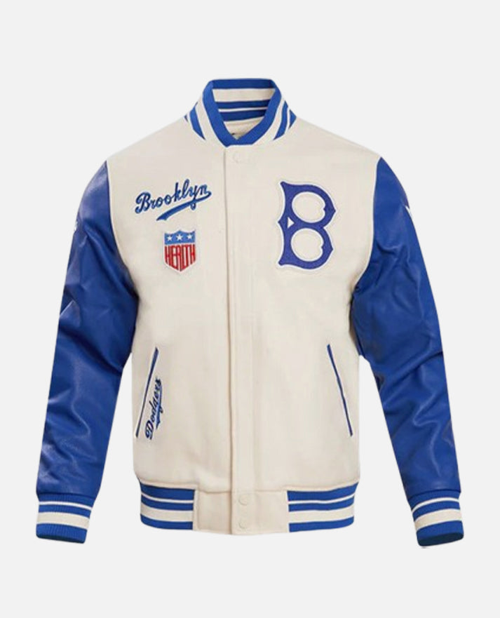 MLB Brooklyn Dodgers Retro Classic Men's Rib Blue & White Wool - front view