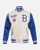 MLB Brooklyn Dodgers Retro Classic Men's Rib Blue & White Wool - front view