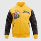 MLB Pittsburgh Pirates Men's Yellow Varsity Leather Jacket - front view