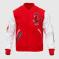 MLB ST. Louis Cardinals Men's Red Varsity Leather Jacket - front view