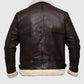 Men's G1 Aviator Brown Bomber Leather Jacket – Custom Fit - back view