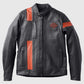 Men's Hwy-100 Waterproof Orange Leather Jacket – Custom Fit - front view