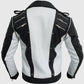 Michael Jackson White & Black Leather Jacket for Men - side angle view