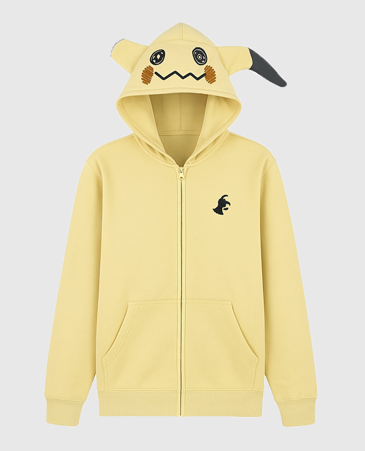 Mimikyu Themed French Terry Zip-Up Hoodie - view 2