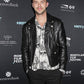 Nicholas Hoult Black Biker Leather Jacket for Men – Custom Fit - front view