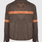 Rick Grimes CRM Brown Suede Jacket for Men | Genuine Leather - model wearing the jacket