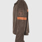 Rick Grimes CRM Brown Suede Jacket for Men | Genuine Leather - inner lining view