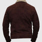 Walking Dead Rick Grimes Andrew Lincoln Brown Leather Suede Jacket - side angle view