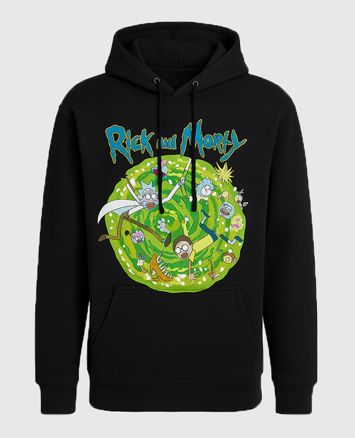 Rick and Morty Portal Collage Hoodie - view 2