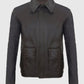 The Legacy Raiders Hero Brown Leather Jacket for Men - front view