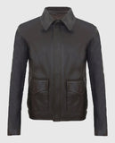 The Legacy Raiders Hero Brown Leather Jacket for Men - front view