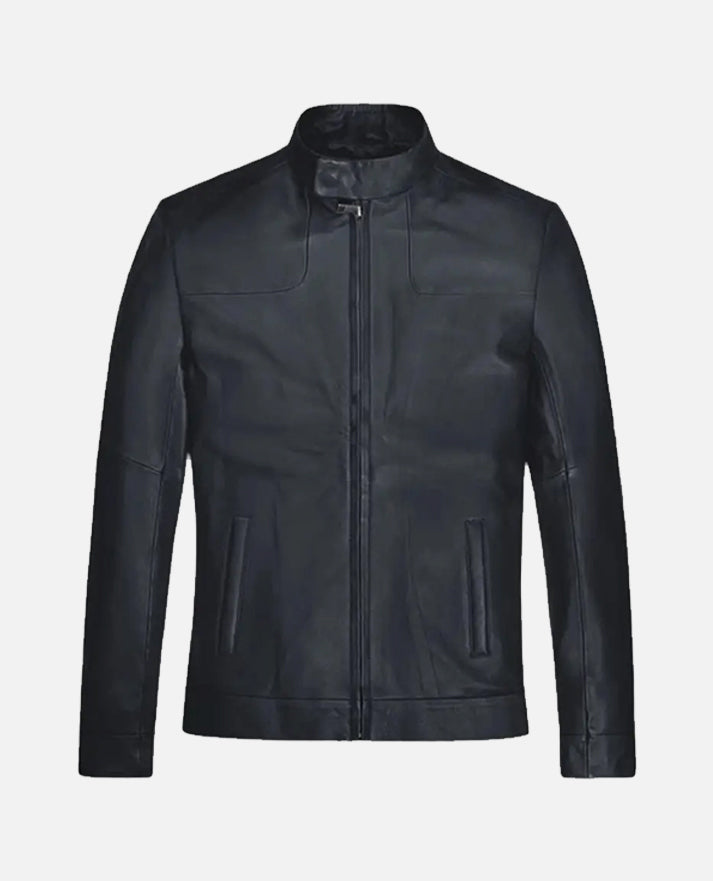 Tom Cruise Mission Impossible Fallout Black Leather Jacket for Men - back view